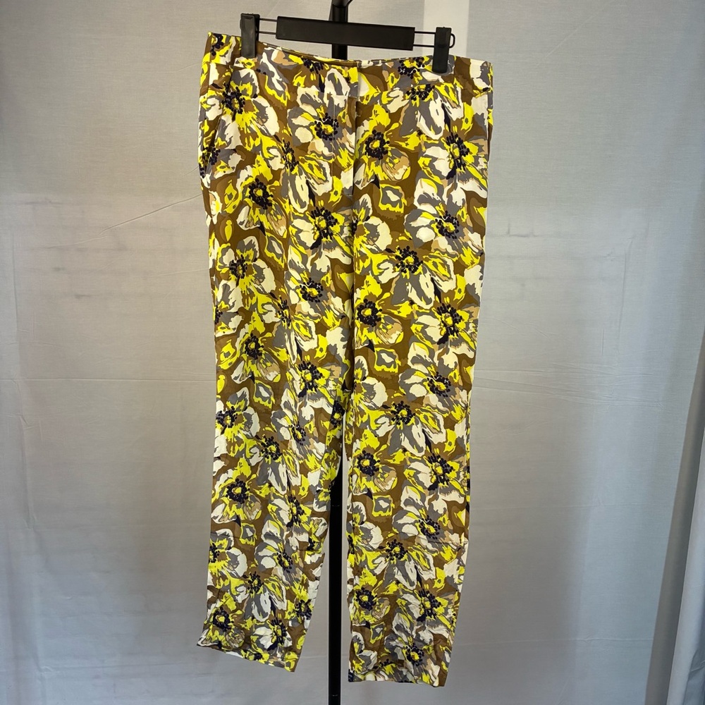 NWT S.I.L.K. 100% Silk Floral Print Pants M